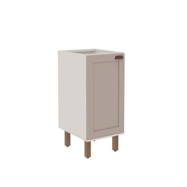 Imagem de Balcão de Cozinha Genialflex Iluminata 40cm S/tampo Br/fendi