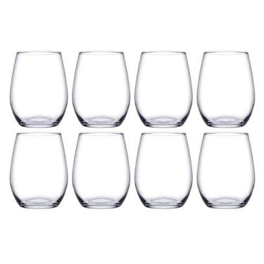 Imagem de Kit 8 Copos De Vidro Transparente Redondo Amber 440ml - PASABAHÇE, Amb