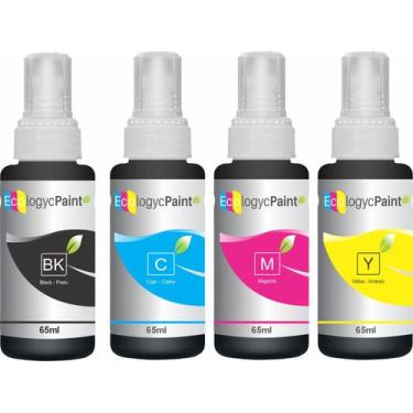 Imagem de 4 tintas compatíveis para uso em Epson 664 L110 L200 210 L220 L 365 30