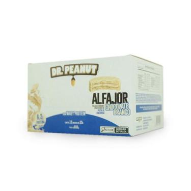 Imagem de Alfajor Sabor Chocolate Branco Display com 12 un de 55g - Dr. Peanut