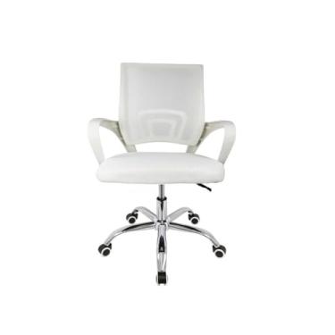 Imagem de Cadeira Giratória Escritório Arco C/Altura Ajustável Branca