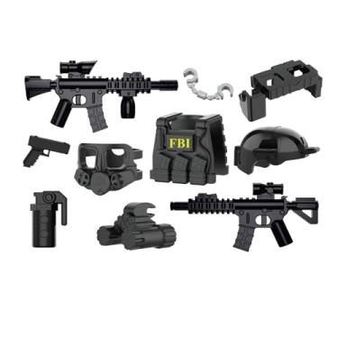 Imagem de Pacote FBI Battle Brick Battle Bag compatível com mini bonecos Lego