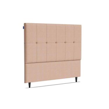 Imagem de Cabeceira Piave Veluto Bege Casal (8x140x120) - Ortobom