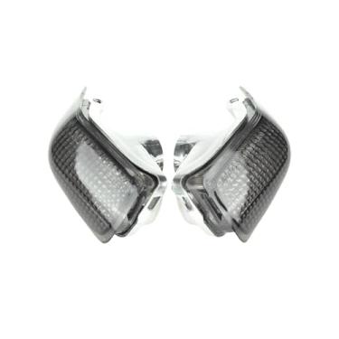 Imagem de TOPZONE Lente de lâmpada piscante com indicador de seta frontal adequada para Kawasaki 1990-2000-01-02-03-04-2005 ZX600 Ninja ZX-6; 1993-94-95-96-2006 ZX600 ZZ-R600; (Smoke)