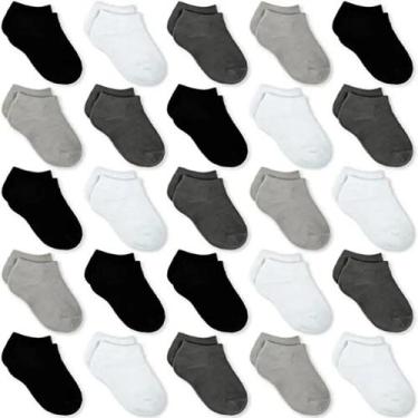 Imagem de Meias De Tornozelo Para Meninos E Meninas, 25 Pares, Meias Escolares D