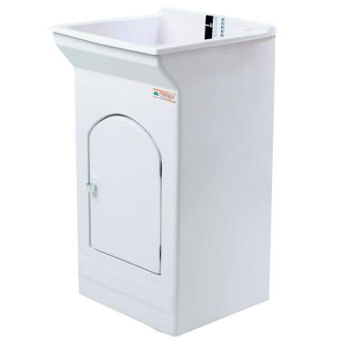 Imagem de Tanque de Lavar Roupas 20 Litros Fiberblu Fibertanque, Branco