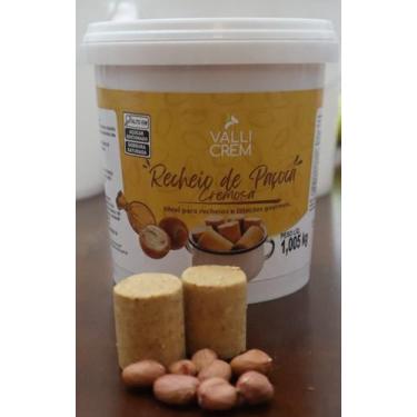 Imagem de Recheio de Paçoca Cremosa 1,005 Kg  Pronto para Uso em Bolos, Doces e 