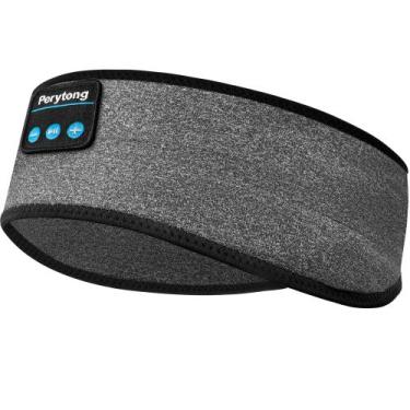 Imagem de Fones de ouvido Bluetooth Sleep Headband Perytong com alto-falantes HD