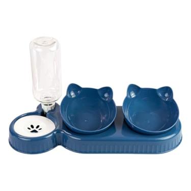 Imagem de Comedouro e Bebedouro Duplo Automático Para Cães e Gatos 500Ml Antiderrapante