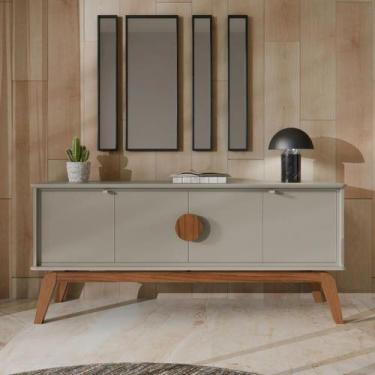 Imagem de Buffet Aparador 4 Portas MDF 168cm de Largura Suporta 20kg - TOPDEAL L