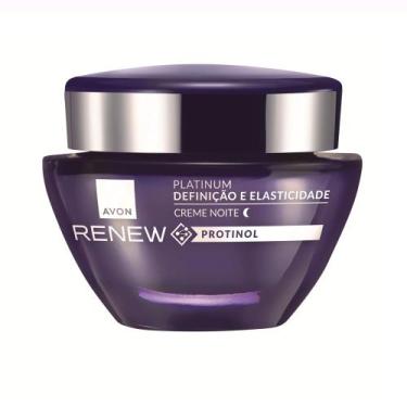 Imagem de Creme Facial Avon Renew Protinol Platinum Noite 50g