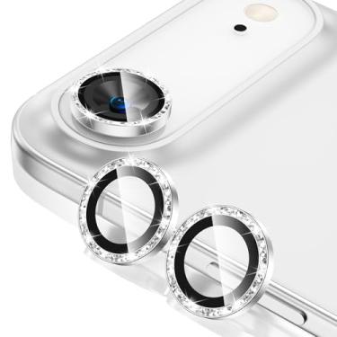 Imagem de Tensea Protetor de tela para câmera de iPhone, vidro temperado 9H, transparente, anel individual de metal para iPhone 6,6 polegadas