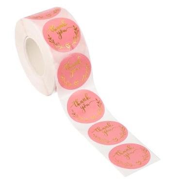 Imagem de PATIKIL 500 peças de adesivos de agradecimento, etiquetas autoadesivas redondas de 2,5 cm, rolo pequeno de adesivos de agradecimento para envelope de caixa de selagem de pequenas empresas, estilo