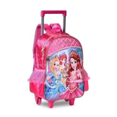 Imagem de Mochila Escolar De Rodinha Princesas Mágicas Clio