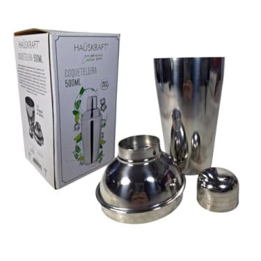 Imagem de Coqueteleira Inox 500ml – Design Moderno, Resistente e Ideal para Preparo de Bebidas