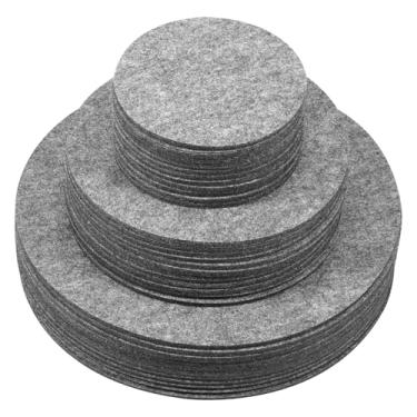 Imagem de WhSunVo 84/144 peças divisórias de armazenamento de pratos separadores de placa de feltro cortáveis protetores de armazenamento de placas dobráveis separadores de prato reutilizáveis para empilhar