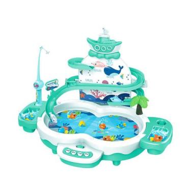 Imagem de Brinquedos de pesca bonitos elétricos Jogo de pesca giratório de músic