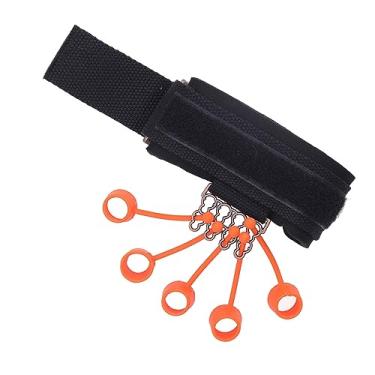 Imagem de Generic Força de Alcance à Mão, Alta Elasticidade do Treinador do Treinador de Resistência à Aderência Melhora a Flexibilidade 5 Anéis Substituíveis para o Exterior (75 libras)