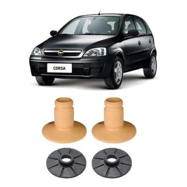 Imagem de Kit Calço + Batente Amortecedor Traseiro Corsa 2002 A 2012