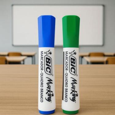 Imagem de Kit Com 2 Marcadores Para Quadro Branco Escolha Sua Cor BIC Marking, A