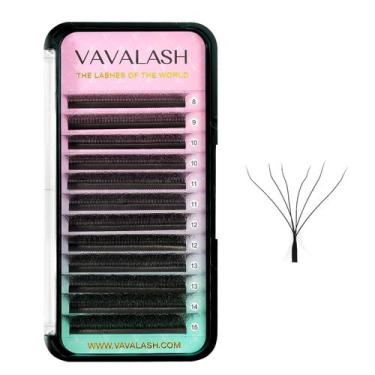 Imagem de Extensão de cílios VAVALASH Ventiladores pré-fabricados 6D em forma de