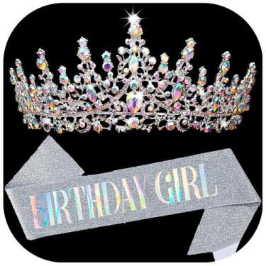 Imagem de Faixa e coroas de aniversário para mulheres COCIDE BIRTHDAY GIRL