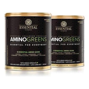 Imagem de Kit 2x Amino Greens 240g Essential Nutrition