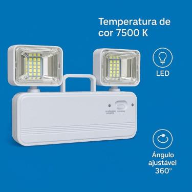 Imagem de Luminária De Emergência Led Recarregável Para Escolas