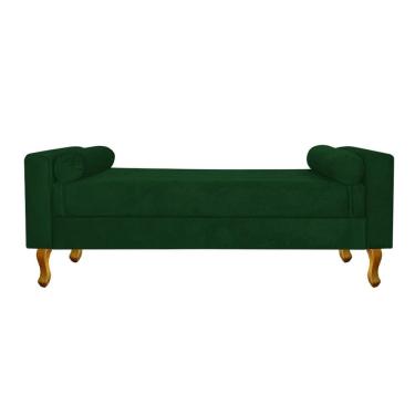 Imagem de Recamier Baú Félix Queen Size 160cm Suede Verde