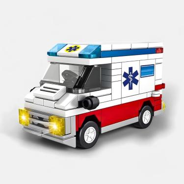 Imagem de Brinquedo Blocos De Construção Carro Ambulância
