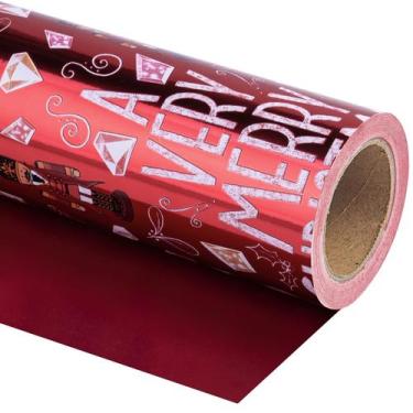 Imagem de Papel de embrulho de Natal WRAPAHOLIC Reversível Nutcracker