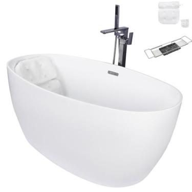 Imagem de Kit Banheira Imersao Freestanding Luxo 1.50M Mist Cromado - Smart Nort