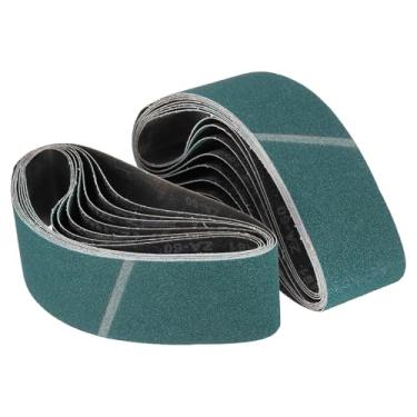 Imagem de CoCud Cinto de lixamento de 10 x 91 cm, 16 peças 40/60/80/120 cintas afiadoras de facas de zircônia para afiação de trabalho para lixadeira de cinto, ferramenta de entalhe de facas para trabalhar em
