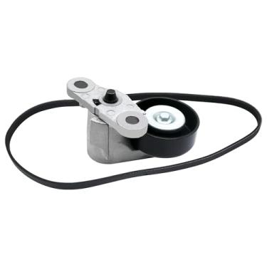 Imagem de Kit tensor de correia de transmissão serpentina A/C compatível com Chevy Tahoe 2000-2008 para Gmc Yukon 2000-2008 para Cadillac Escalade 2002-2008 para Chevy Avalanche 2002-2008 Substitui # 90K-38159