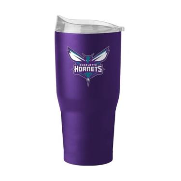 Imagem de FANMATS Copo NBA Charlotte Hornets de aço inoxidável de 850 g – Acabamento de revestimento em pó durável – Serve na maioria dos porta-copos, oficialmente licenciado pela NBA – Mantém bebidas quentes e