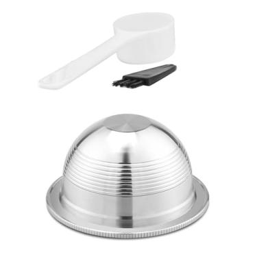 Imagem de Filtro de aço inoxidável cápsula reutilizável para máquina de café NESPRESSO Vertuoline GCA1