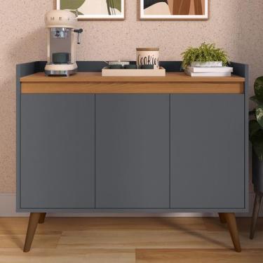 Imagem de Aparador Sala Armário Cozinha Cantinho Do Café Hall De Entrada 3 Porta