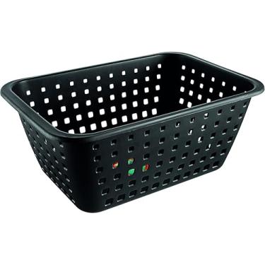 Imagem de Ordene - Cesto Plástico Organizador Extra Grande de 14​​ Litros, Cor Preta, Linha Log
