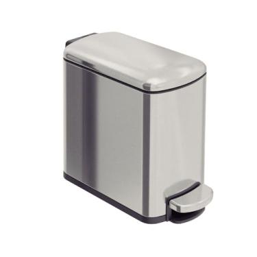 Imagem de Lixeira Tramontina Tipo D Slim em Aço Inox com Acabamento Acetinado 6 L