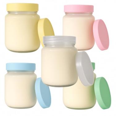 Imagem de 5 Potes De Vidro 240ml Belem Para Armazenar Leite Materno E Papinha (Sortidas)