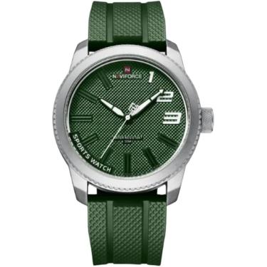 Imagem de Relógio Naviforce Masculino 9202 Pulseira De Silicone Verde