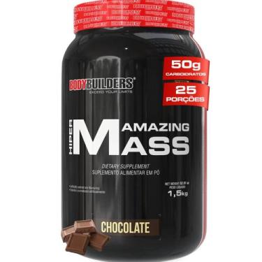 Imagem de Hipercalórico Amazing Mass 1,5Kg  Bodybuilders, Chocolate