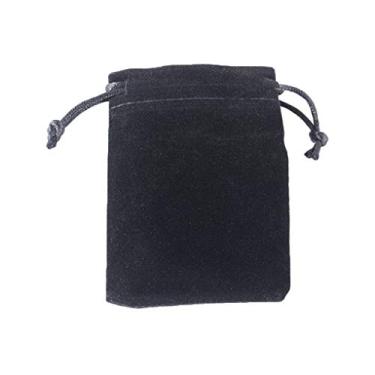 Imagem de Mini bolsa de armazenamento com cordão, bolsa portátil para celular, joias, porta-moedas, preta, como mostrado na imagem, Carteira