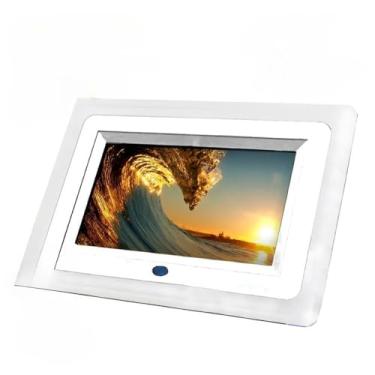 Imagem de Porta Retrato Digital,Porta Retrato Digital 7 Polegadas Lcd Relógio Sd Usb Led Mp3