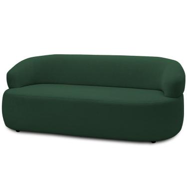 Imagem de Sofá 3 Lugares Orgânico Sala De Estar Living 170cm Carmen F04 Veludo Verde - Lyam Decor