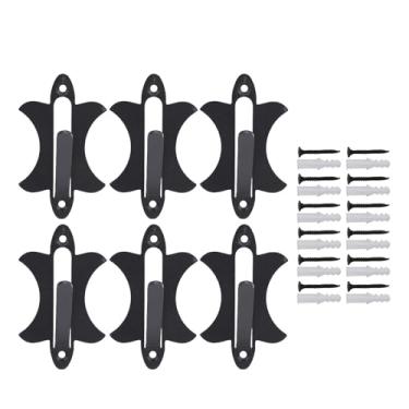 Imagem de Estink Gancho de Crânio de Veado, Cabide de Montagem Em Crânio Resistente, pó de Aço Carbono Revestido Com 6 Ganchos e Parafusos de Montagem para Exibição de Troféu de Antílope de Veado