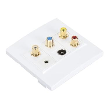 Imagem de SUNGOOYUE Placa de Parede Tipo F TV9.5 de 3,5 Mm Painel de Parede AV Fácil Plug and Play para DVD Player TV Filmadora Material ABS]