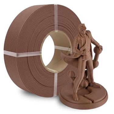 Imagem de Polymaker Carretel de refil Panchroma Matte Earth Brown PLA Refil de filamento de impressão 3D, compatível com todos os carretéis reutilizáveis e todas as principais impressoras 3D FDM, sem