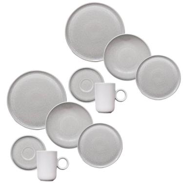 Imagem de Aparelho Jantar Cerâmica Basic Sandy 40 Peças Porto Brasil