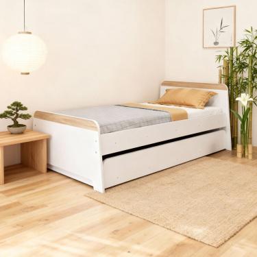 Imagem de Bicama 80cm X 193,5cm em Mdp Lorenza Branco